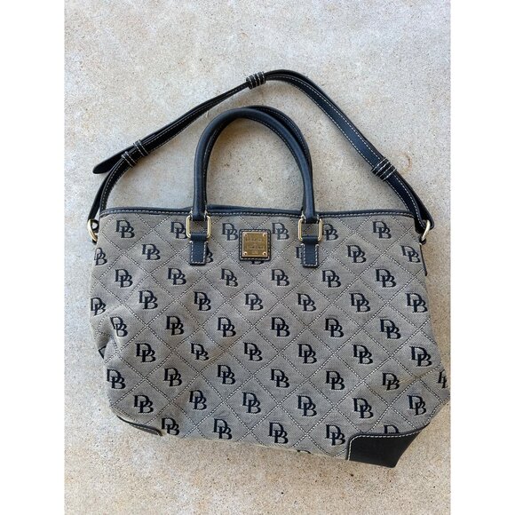 Dooney&Bourke Handbags - Dooney&Bourke Brown Quilted Chelsea Shopping Weekender Bag J3